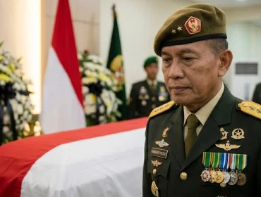 Penghormatan terakhir untuk mantan Menteri Pertahanan Jenderal TNI (Purn) Ryamizard Ryacudu yang wafat pada Minggu (31/5/2026). Rekam jejak dan pengabdian sang jenderal infanteri murni ini membekas kuat dalam sejarah pertahanan Indonesia. (Foto: Dok. Istimewa/Ilustrasi Media)