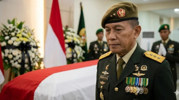 Penghormatan terakhir untuk mantan Menteri Pertahanan Jenderal TNI (Purn) Ryamizard Ryacudu yang wafat pada Minggu (31/5/2026). Rekam jejak dan pengabdian sang jenderal infanteri murni ini membekas kuat dalam sejarah pertahanan Indonesia. (Foto: Dok. Istimewa/Ilustrasi Media)
