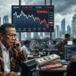 Seorang trader memantau pergerakan nilai tukar Rupiah yang merosot tajam ke level Rp17.865 per Dolar AS di tengah langkah intervensi Bank Indonesia.
