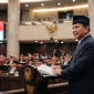Presiden Prabowo Subianto saat menyampaikan pemaparan dalam Rapat Paripurna DPR RI. (Foto: Ilustrasi buatan AI 'Gemini AI